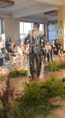 Fashion show and live performances at Komsomolsk-on-Amur indoor venue
