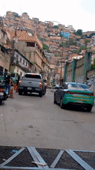 Street life and hillside neighborhoods in Caracas, El Valle