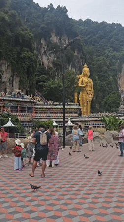 Morning scenes captured at Batu Caves temple and surrounding area