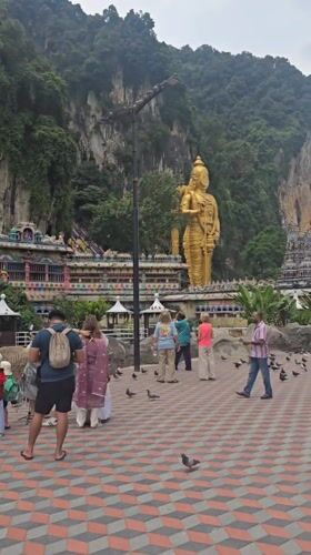 Morning scenes captured at Batu Caves temple and surrounding area