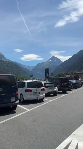 Pit stop at a mountain-side SOCAR station in Schattdorf
