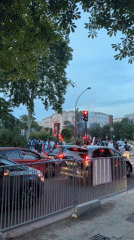 Sports fans celebrate with fireworks in Paris streets