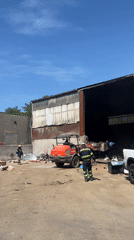 Fire aftermath observed at Marlboro industrial building