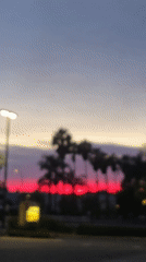 Red sunset observed in San Marcos parking lot
