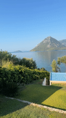 Resort grounds and sea views in Alyzia, western Greece