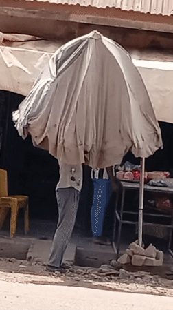 Morning street life documented in Maiburiji, Nigeria