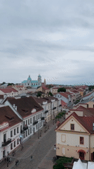 Traditional life captured in historic Hrodna city center