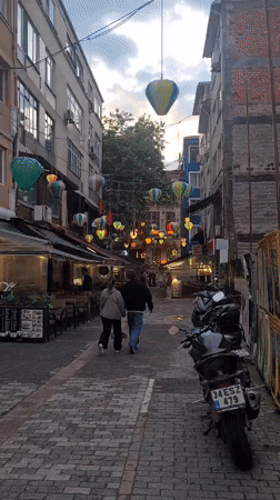 Daily life moments captured in Kadıköy district streets