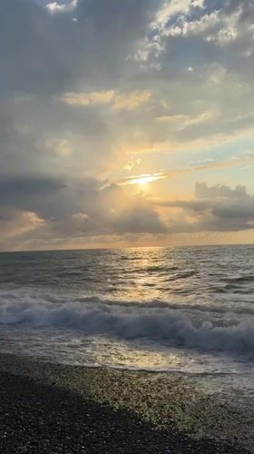 Batumi sunset beach and iconic fountain sculpture, July 2026