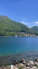 Scenic bay and mountain village captured on video in Montenegro