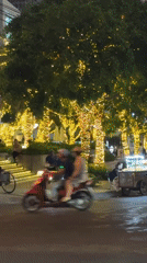 LED-lit pedicabs operate on decorated Nha Trang streets