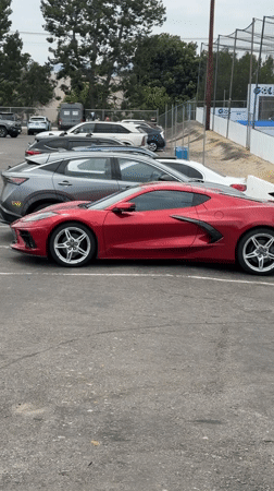 Corvette spotted and soccer practice underway in LA