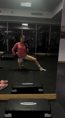 Woman documents gym visit with elevator selfie in Dubai