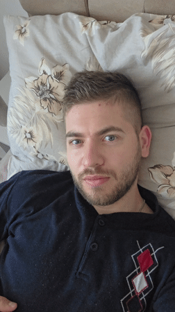 Man recorded resting on bed in Yagodovo, Bulgaria