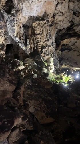 Tourist documents Magura Cave formations in Bulgaria