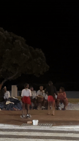 Cape Town diner documents upscale restaurant meal with city views