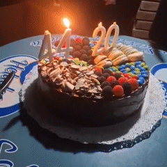 Birthday celebration with decorated cake observed in Buenos Aires