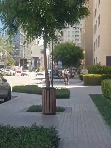 Dubai morning: streets, scooters, and a stocked apartment
