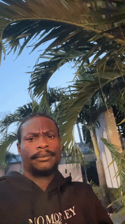 Outdoor soccer viewing party draws crowd in Alagba, Nigeria
