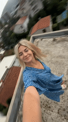 Stormy skies over Budva, filmed from a rooftop