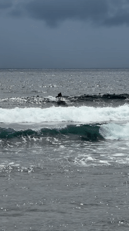 Early morning surfing session documented in General Luna, Philippines