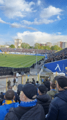 Soccer match draws crowds to stadium near Sport Depot