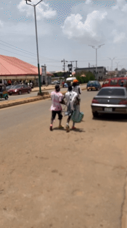 Daily life unfolds across Bukuru Nigeria streets Friday morning