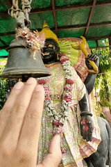 Hindu temple complex in Gurgaon, Shani and other deity statues