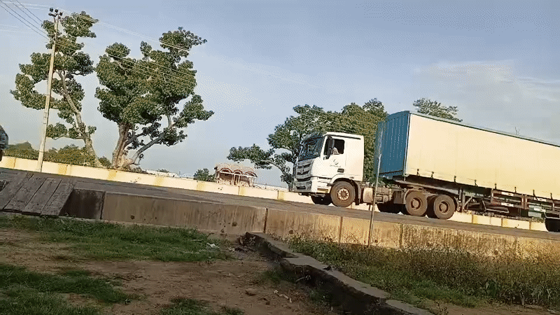 Ordinary traffic and street life documented in Jalingo, Nigeria