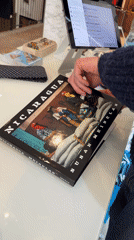 London commuters, book browsing captured in afternoon observations