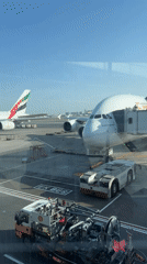Emirates Flight Boarding Captured at Dubai International Airport
