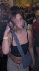 Woman dancing at São Paulo nightclub venue early morning