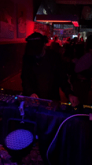 Early morning DJ set observed in Buenos Aires venue