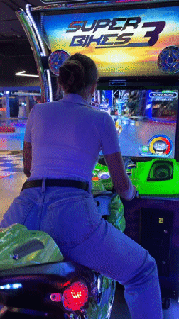 Evening arcade and entertainment complex visit in Saint Petersburg