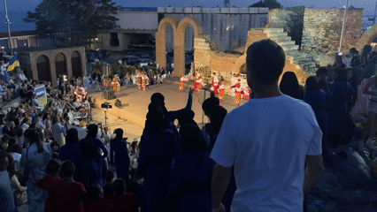 Dusk to dark in Nesebar's Old Town: ruins, harbor, and wine cellars