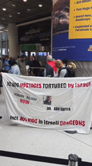 Pro-Palestinian demonstration unfolds at JFK Airport terminal