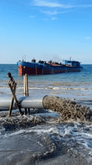 Beach day in Đà Nẵng amid industrial discharge activity