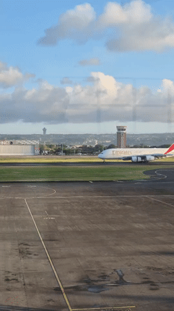 Airport activity and street scenes captured in Kuta, Indonesia
