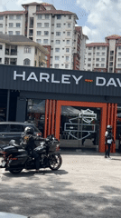 Early morning activity documented at Kuala Lumpur Harley-Davidson dealership