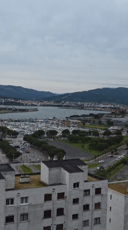 Coastal marina scene documented in Hondarribia, Spain