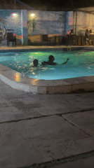 Evening workout and pool session documented in Akwanga, Nigeria