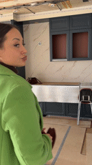Morning home renovation documented in Krasnoyarsk residential kitchen