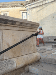 Afternoon in Matera's ancient sassi district and cathedral square