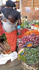 Routine market activity documented in Jos, Nigeria commercial district