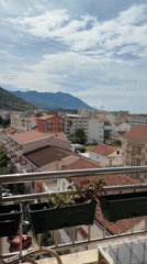Morning cooking routine captured in Budva, Montenegro kitchen