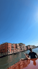 Morning boat journeys documented through Venice canals