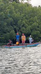 Four men spotted on wooden boat in Koggala river