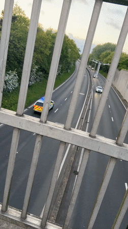 Police car observed during routine traffic in Great Yarmouth