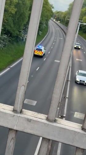 Police car observed during routine traffic in Great Yarmouth