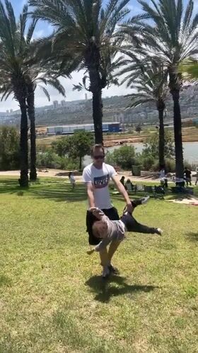 Families enjoy sunny morning at Haifa waterfront park